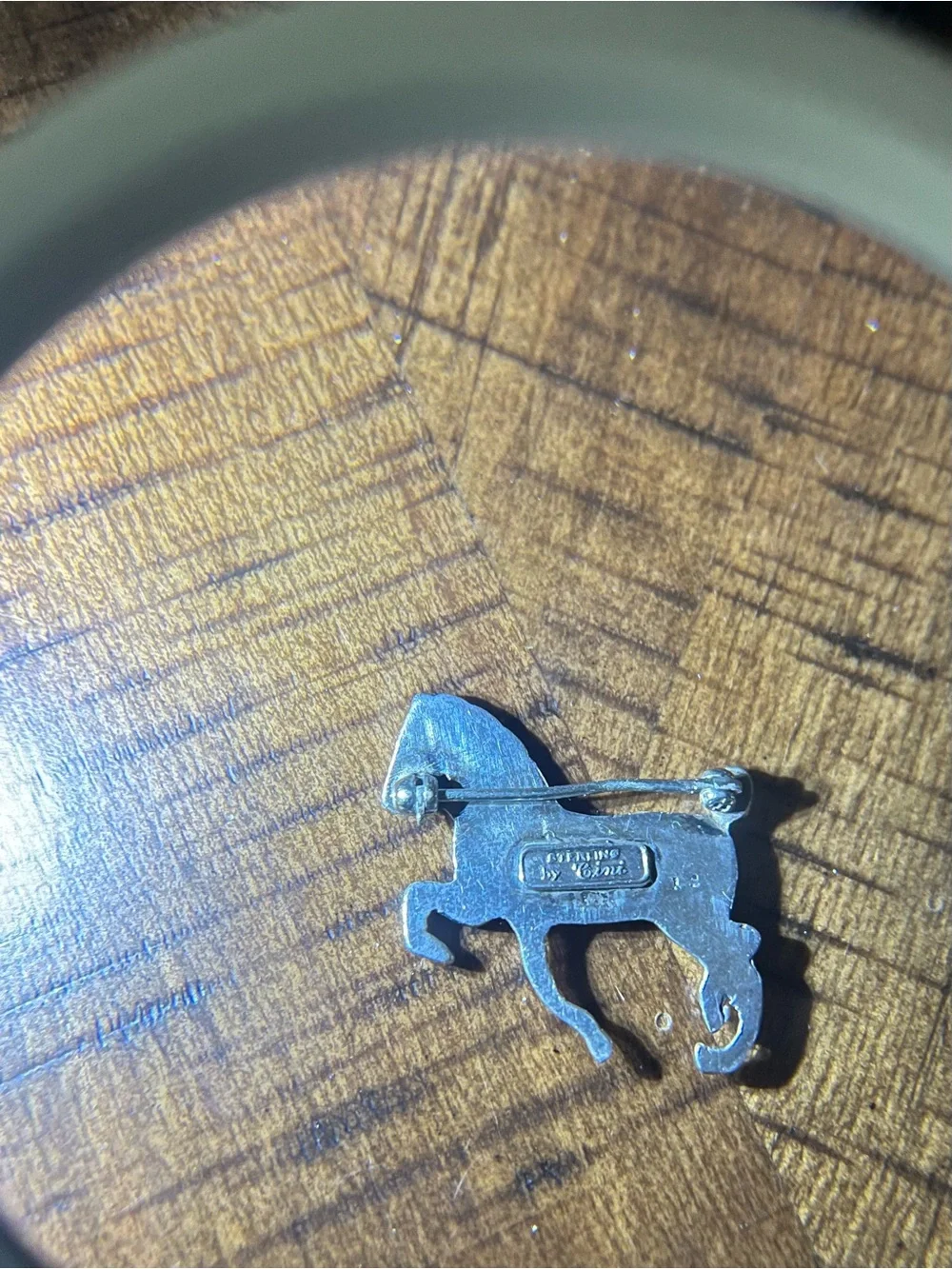 Vintage Rare Guglielmo Cini Horse Brooch Sterling Silver Horse pin 1.10” 6.41g